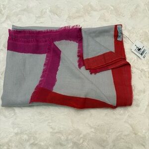 Bajra Scarf/Stole Cashmere and Silk Blend 79” X 26”